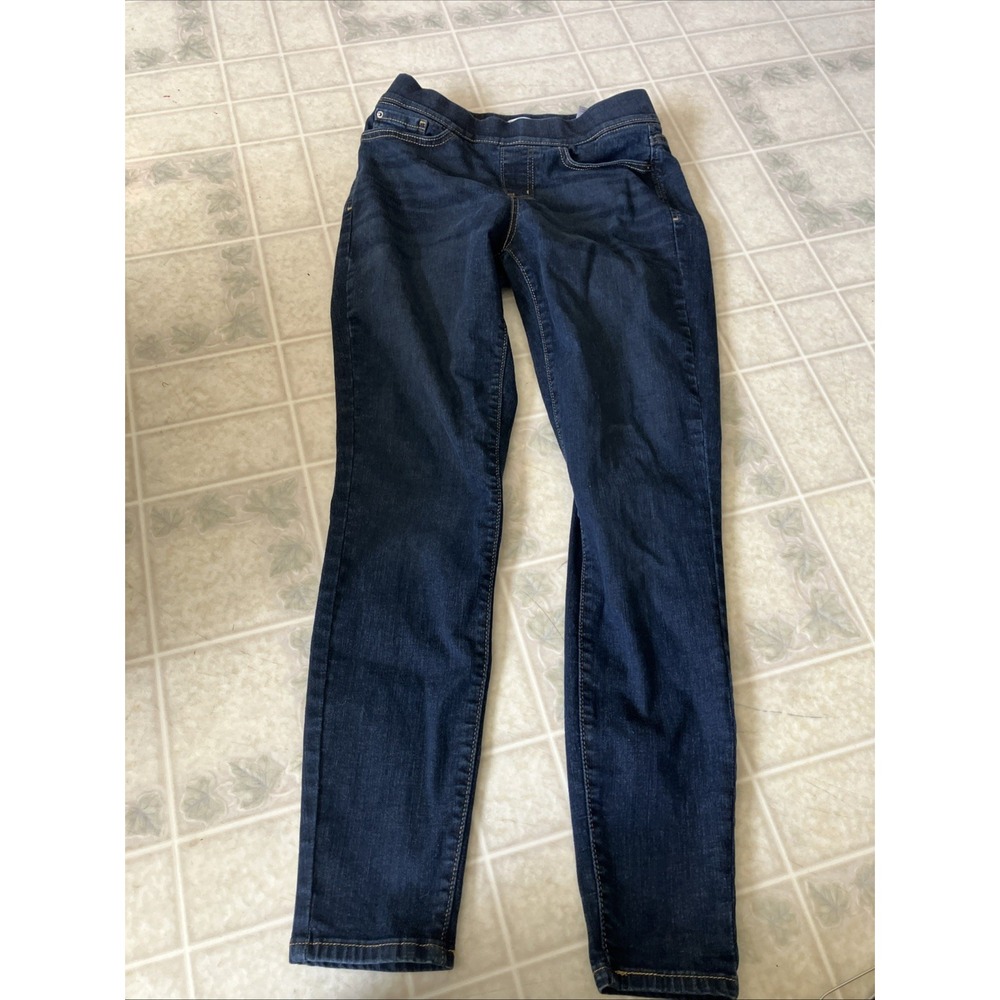 Signature Levi Strauss Gold Totally Shaping Pull On Skinny Jeans 4M 27x30 Blue